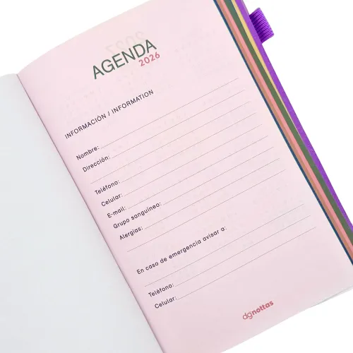 DGNOTTAS Agenda Diaria 2026 Empastada
