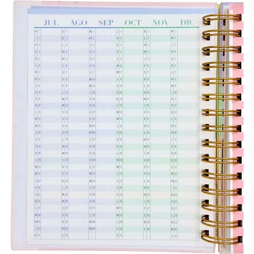 DGNOTTAS Agenda Diaria Financiera 2026 Pastel