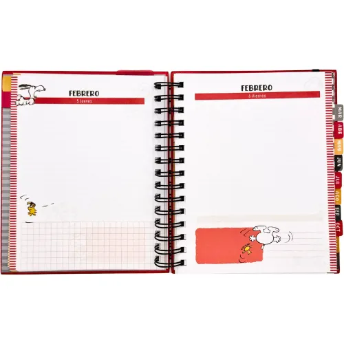 DGNOTTAS Agenda Diaria 2026 Snoopy