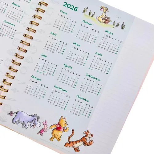 DGNOTTAS Brief Planner 2026 Winnie The Pooh