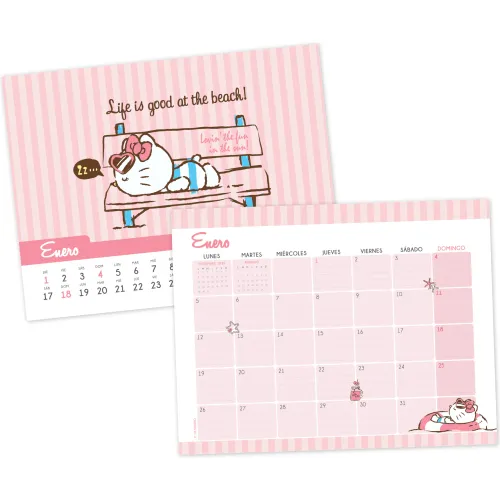 DGNOTTAS Calendario De Escritorio 2026 Hello Kitty