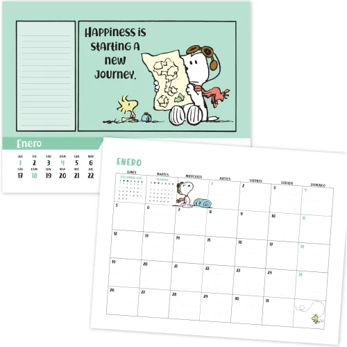 DGNOTTAS Calendario De Escritorio 2026 Snoopy