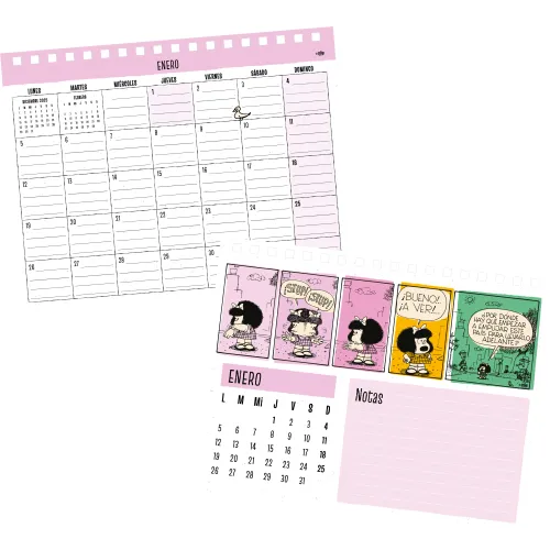 DGNOTTAS Calendario De Escritorio 2026 Mafalda