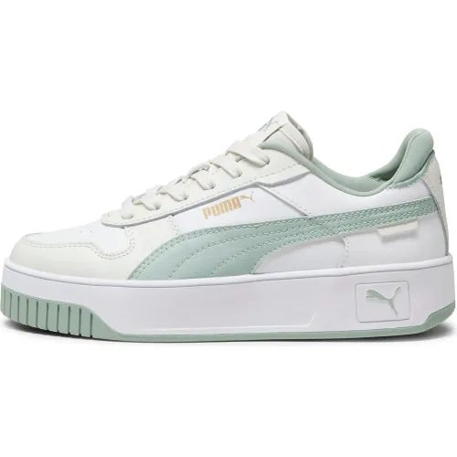 Puma Blanco de Mujer modelo Zapatillas Urbanas Mujer Carina Street blancos verdes mujer 2025093016224471948 CUERO VACA-SINTETICO CUERO VACA-SINTETICO