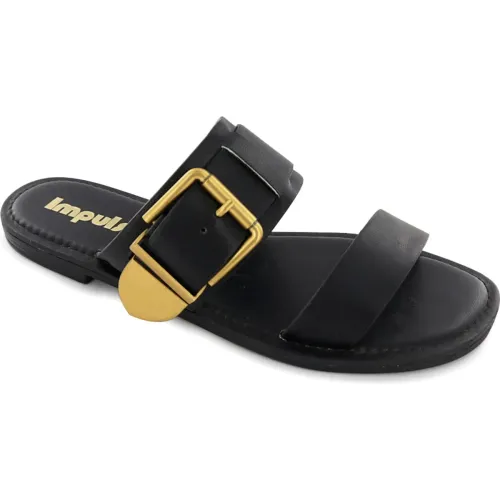 Impuls Negro de Mujer modelo Sandalias Flats Mujer Daira07 negros sintéticos mujer 2025100122185864457 Sintético PU