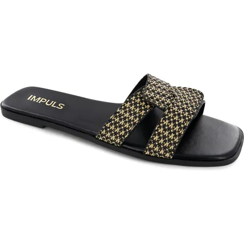 Impuls Negro de Mujer modelo Sandalias Flats Mujer Daira06 negros sintéticos mujer 2025100122185864466 Sintético PU