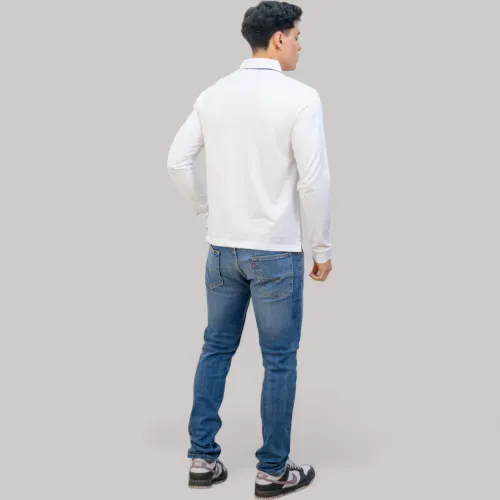 AVANT GARDE Polo Manga Larga Hombre Cuello Box