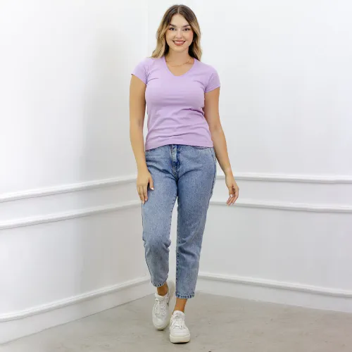 AVANT GARDE Polo Manga Corta Mujer Cuello V
