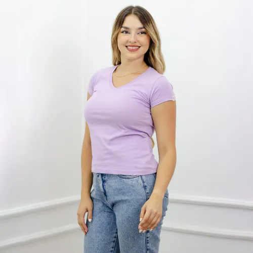 AVANT GARDE Polo Manga Corta Mujer Cuello V