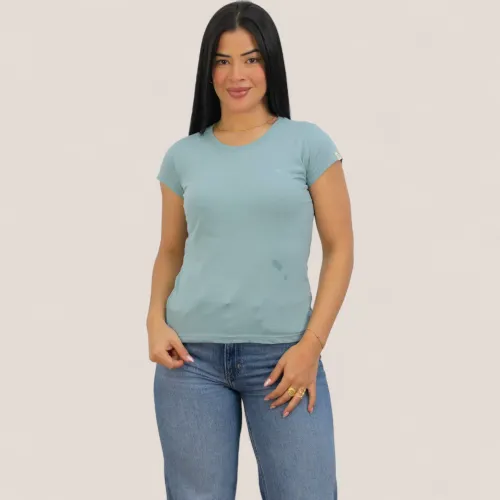 AVANT GARDE Polo Manga Corta Mujer Cuello Redondo