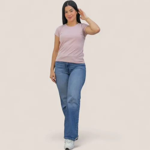 AVANT GARDE Polo Manga Corta Mujer Cuello Redondo