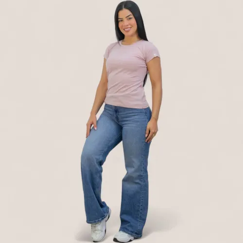 AVANT GARDE Polo Manga Corta Mujer Cuello Redondo