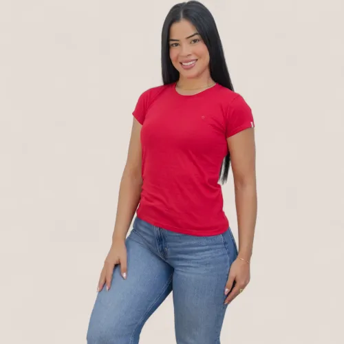AVANT GARDE Polo Manga Corta Mujer Cuello Redondo