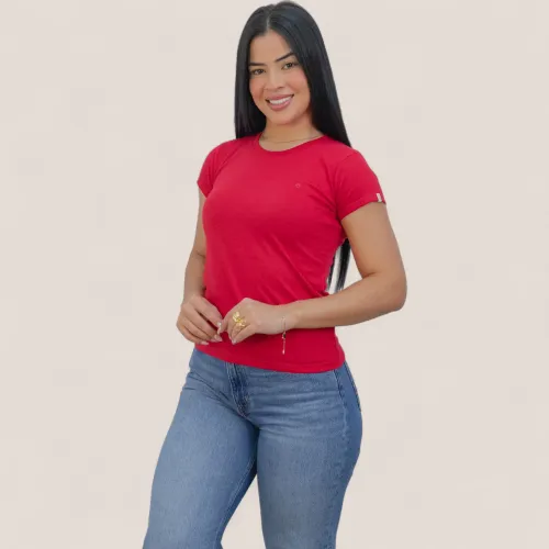 AVANT GARDE Polo Manga Corta Mujer Cuello Redondo