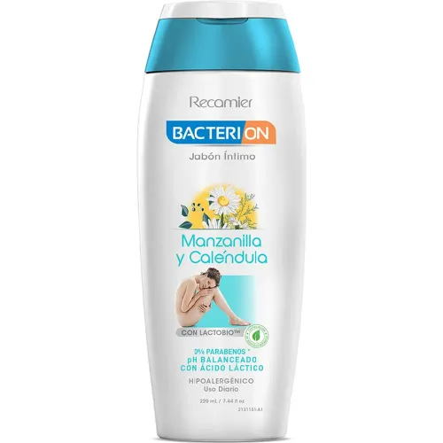 Bacterion Blanco modelo Jabon Intimo Manzanilla Y Calendula 220ml blancos celestes 2025100219242376639  