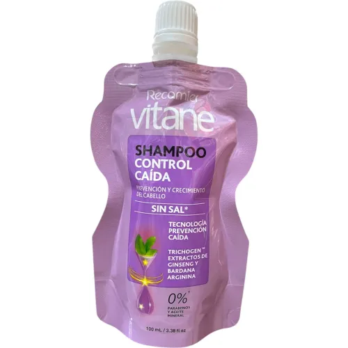 VITANE  modelo Shampoo Control Caida Doypack X 100 Ml Travel Size lilas 2025100319175790143  