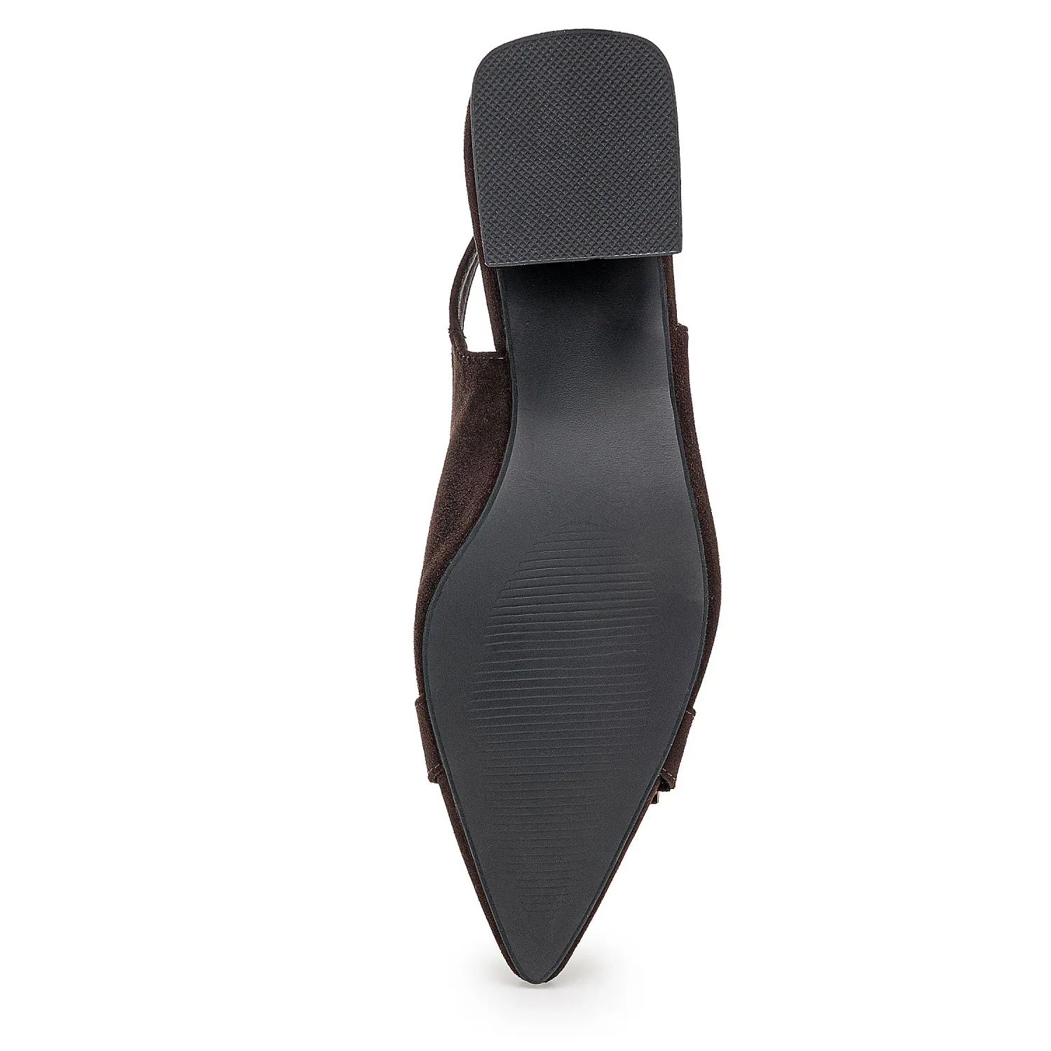 Calzado Platanitos Vestir Dama Cv Sallye color marron oscuro. | Platanitos