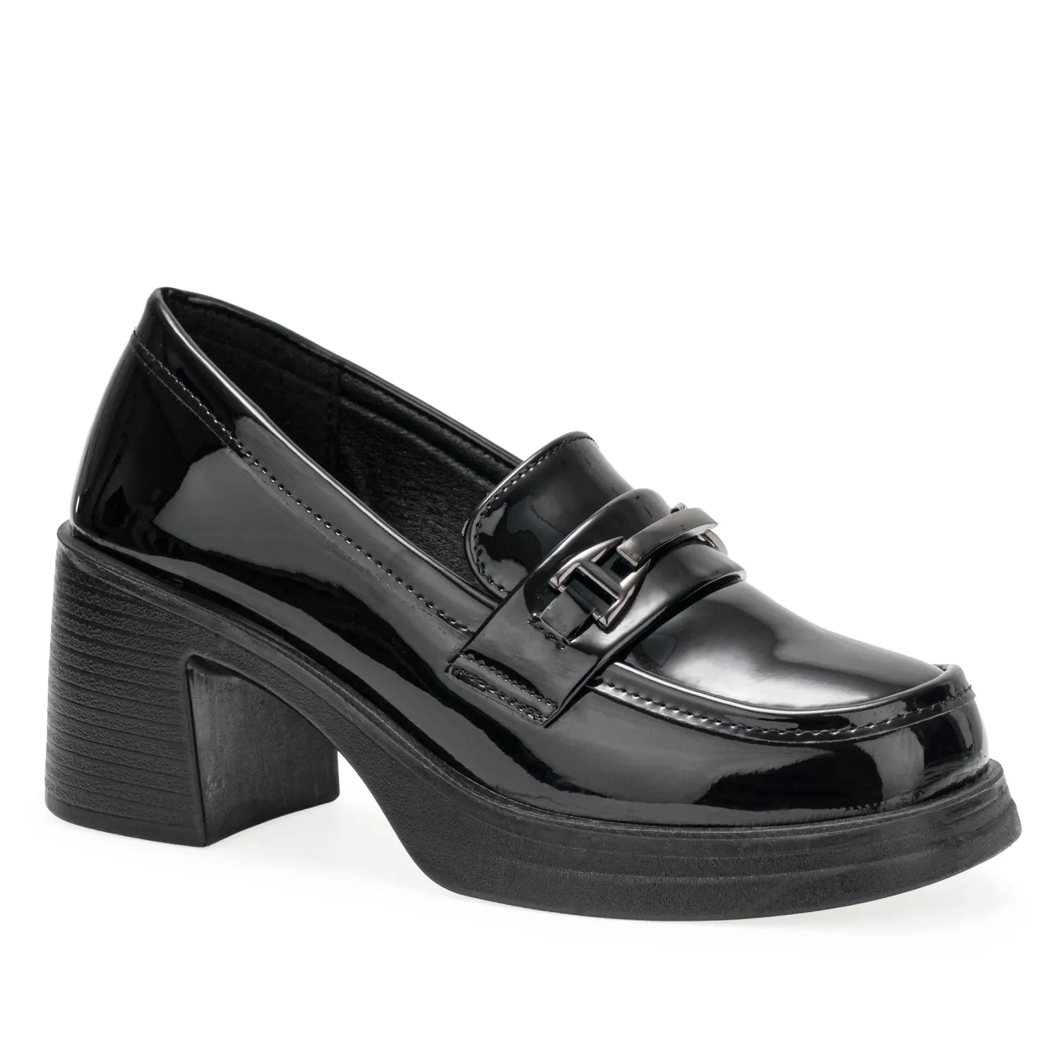 Mocasin Platanitos Dama Mt Tina color negro | Platanitos