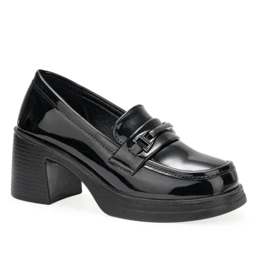 Mocasin Platanitos Dama Mt Tina color negro | Platanitos