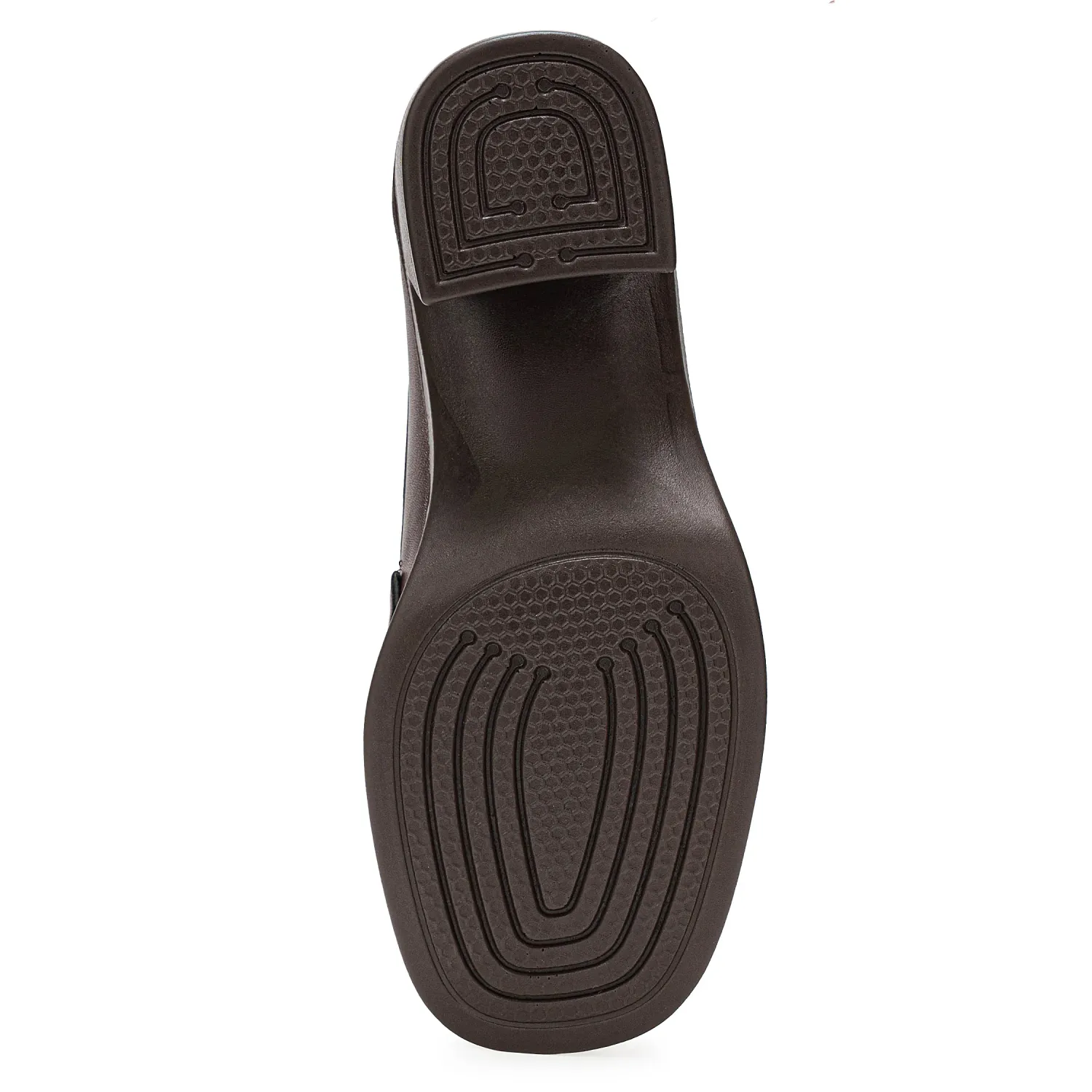 Mocasin Platanitos Dama Mt Tina color marron oscuro. | Platanitos