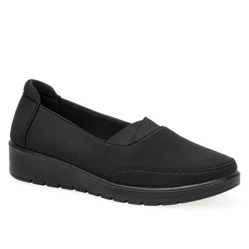 Mocasin Platanitos Dama M Riley color negro | Platanitos
