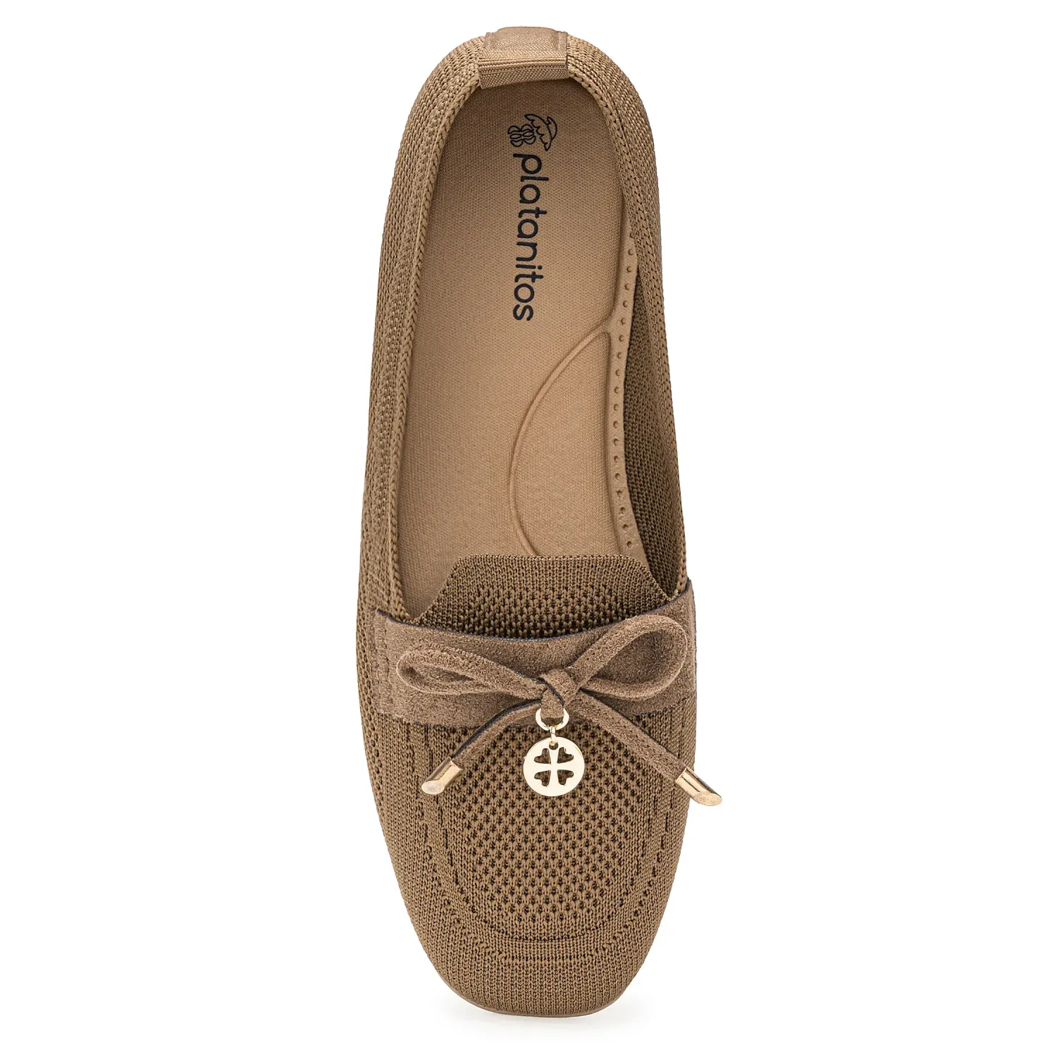 Calzado Platanitos Dama Ch Juno color beige oscuro | Platanitos
