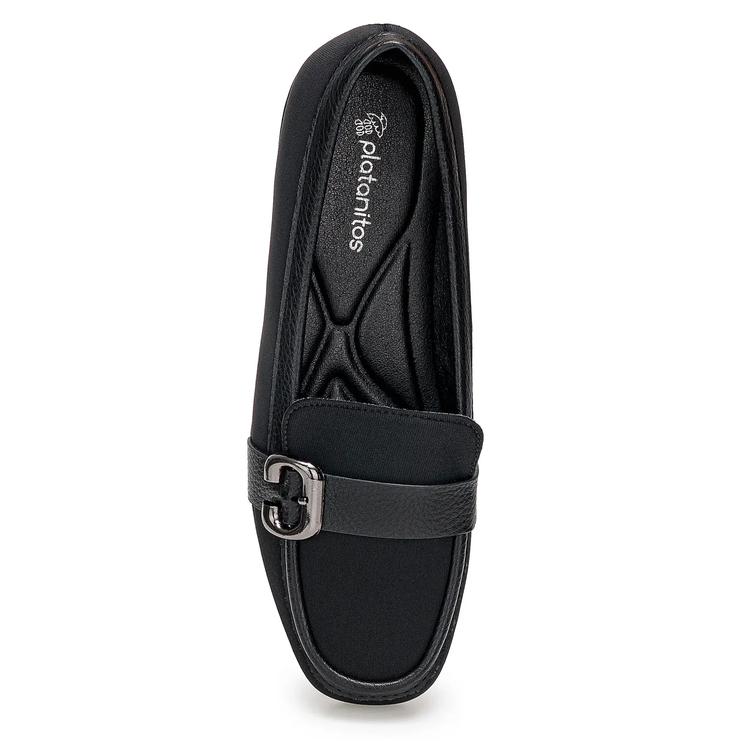Mocasin Platanitos Dama M Keira color negro | Platanitos