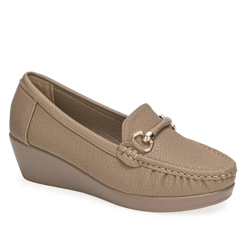 Platanitos  de Mujer modelo Mocasin Dama Mw Naomy topos sintéticos mujer 2025100321512042412 Sintético Sintético