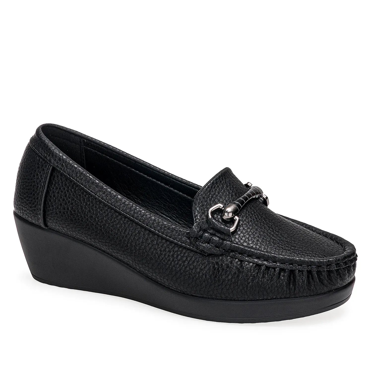 Platanitos Mocasin Platanitos Dama Mw Naomy color negro | Platanitos