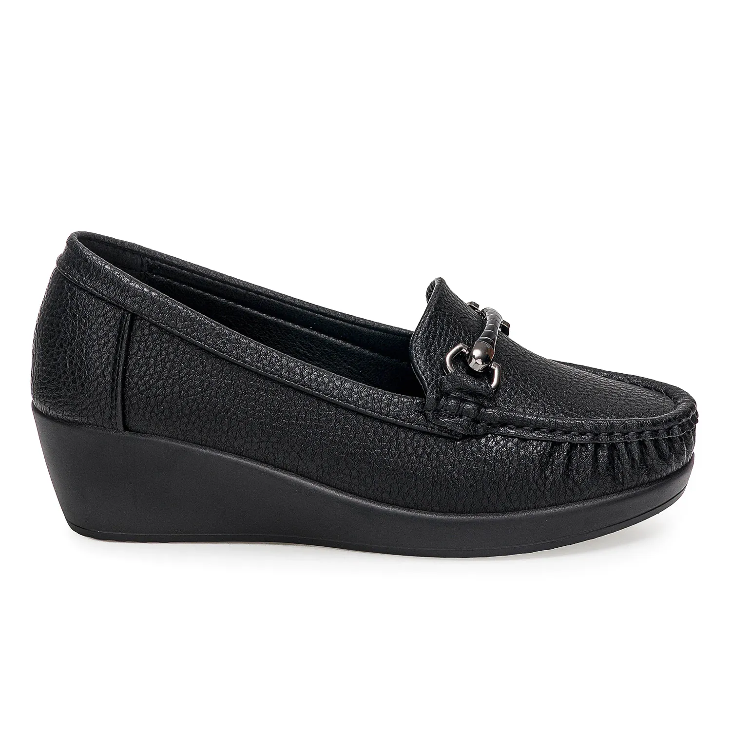 Platanitos Mocasin Platanitos Dama Mw Naomy color negro | Platanitos