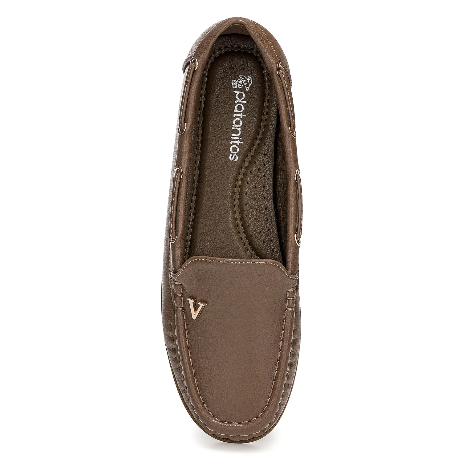 Mocasin Platanitos Dama M Alisan color marron | Platanitos
