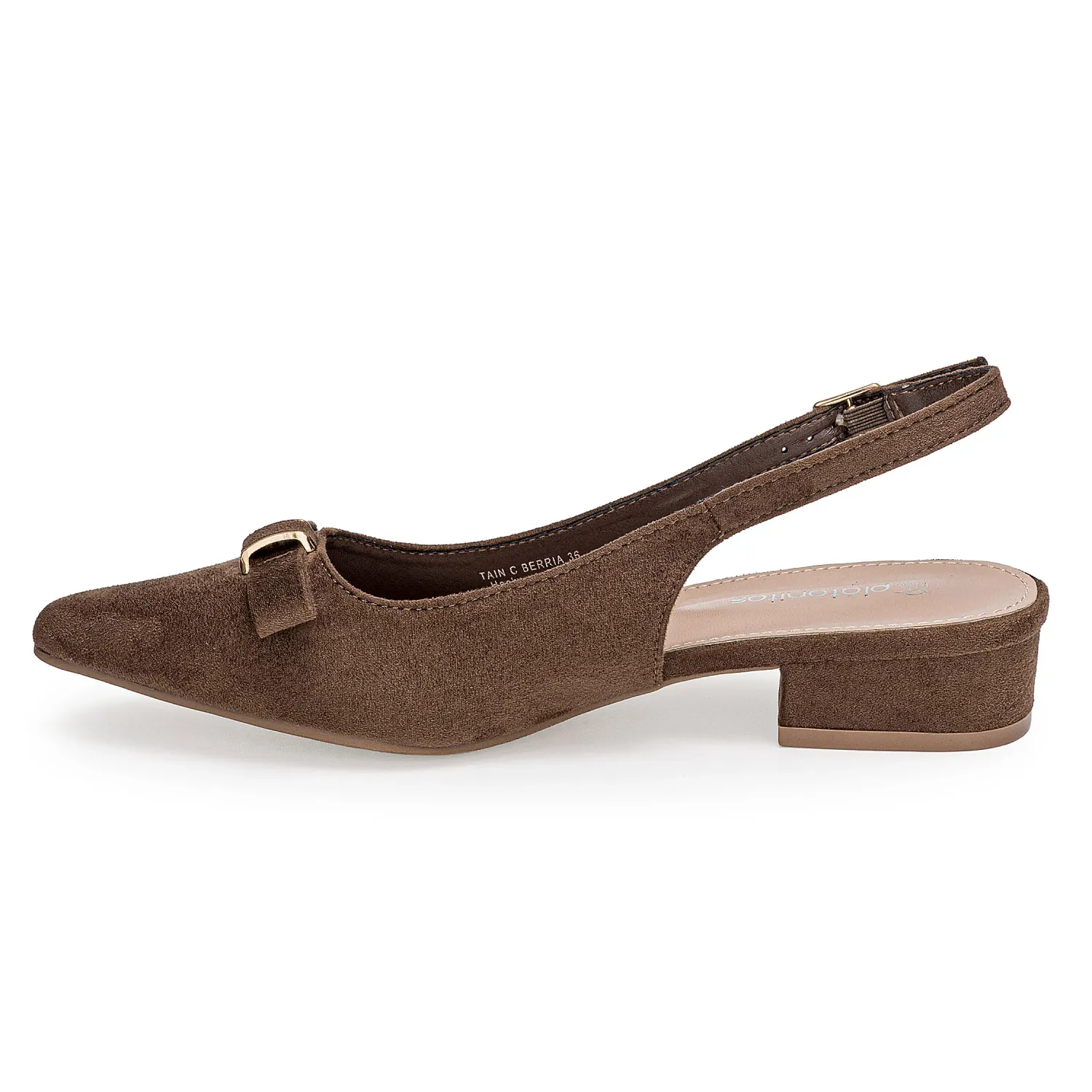 Calzado Platanitos Dama C Berria color marron oscuro. | Platanitos