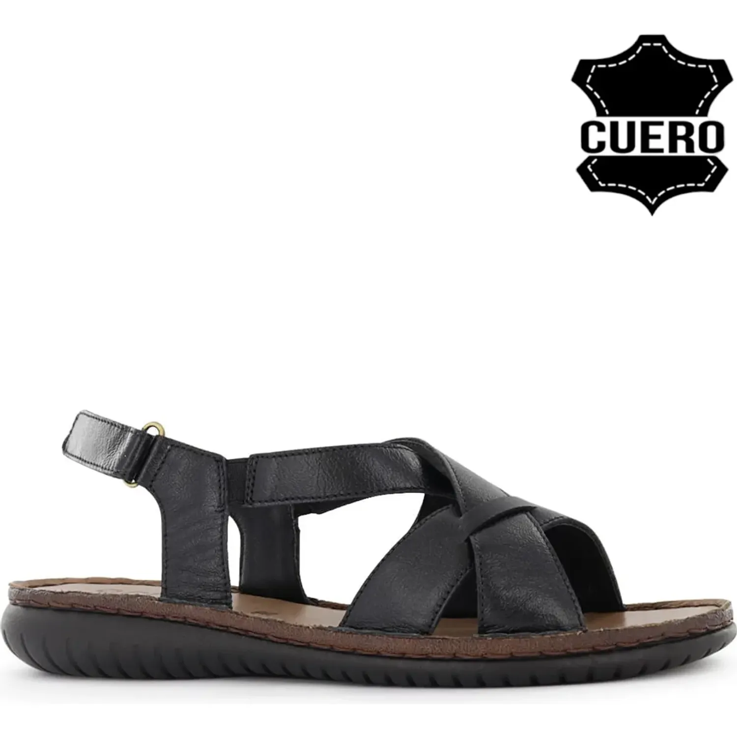 Sandalias Ecco Confort Mujer Pipa03 color negro | Platanitos