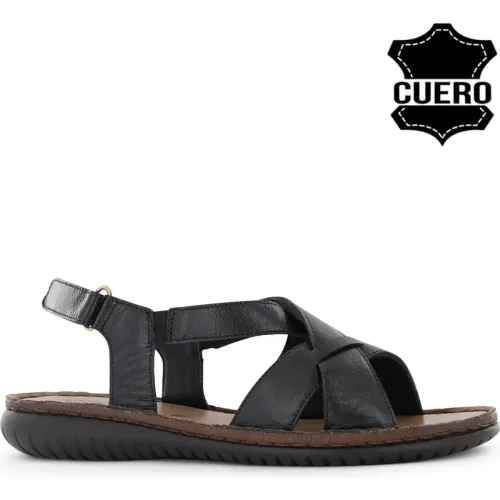 Sandalias Ecco Confort Mujer Pipa03 color negro | Platanitos