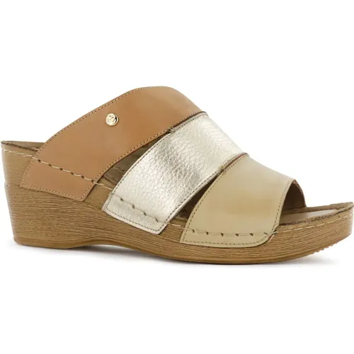 Ecco Beige de Mujer modelo Sandalias Confort Mujer Stella06 beiges mujer 2025100615133468618 Cuero PU