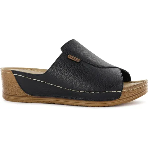 Ecco Negro de Mujer modelo Sandalias Confort Mujer Bibi24 negros mujer 2025100615133468627 Cuero PU