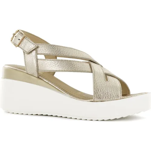 Ecco Dorado de Mujer modelo Sandalias Cuña Baja Mujer Jaspe09   mujer 2025100615133468666 Cuero PU