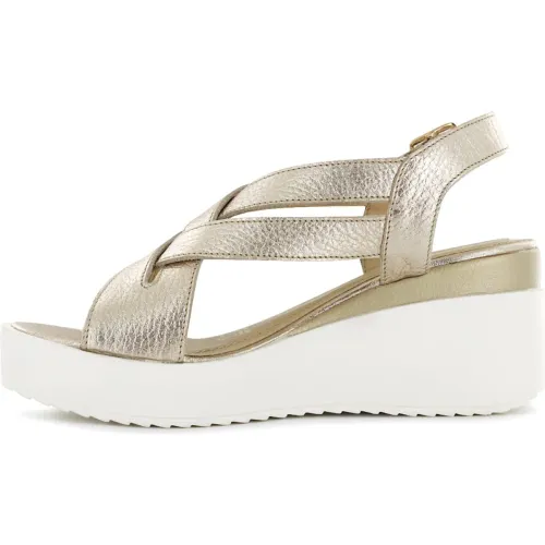 Ecco Sandalias Cuña Baja Mujer Jaspe09