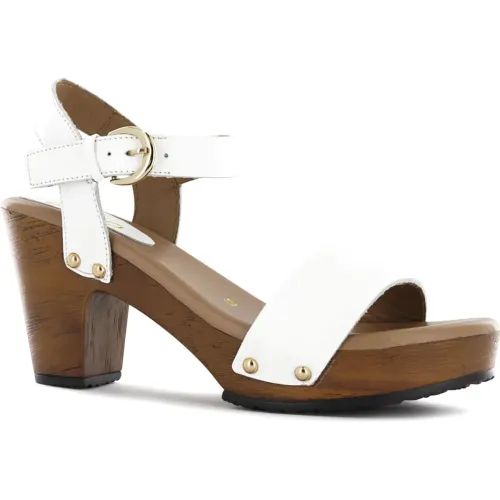 Ecco Blanco de Mujer modelo Sandalias Taco Mujer Selina02 blancos mujer 2025100615133468711 Cuero PU