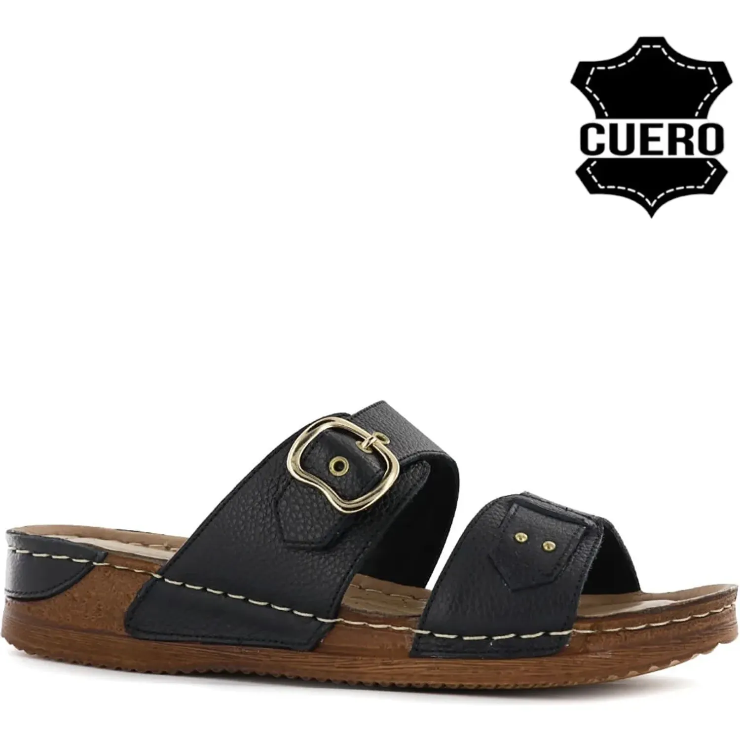 Sandalias Ecco Confort Mujer Patty35 color negro | Platanitos