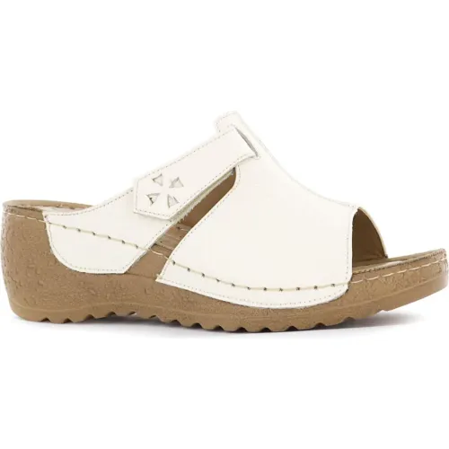 Ecco Marfil de Mujer modelo Sandalias Confort Mujer Mayra34 marfiles mujer 2025100615133468801 Cuero PU