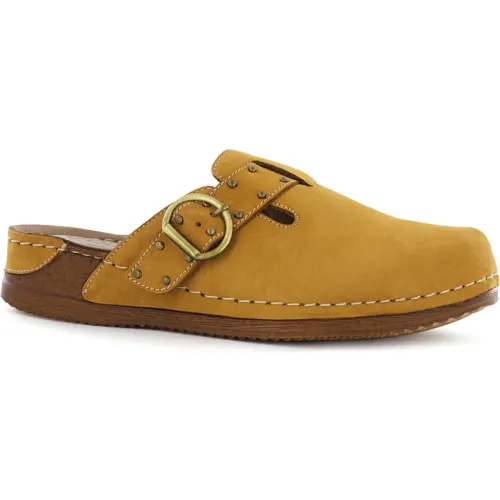 Ecco  de Mujer modelo Zuecos Mujer Patty27 mostazas mujer 2025100615133468846 Cuero PU