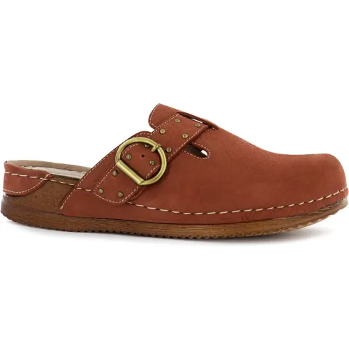 Ecco  de Mujer modelo Zuecos Mujer Patty27 ocres mujer 2025100615133468864 Cuero PU