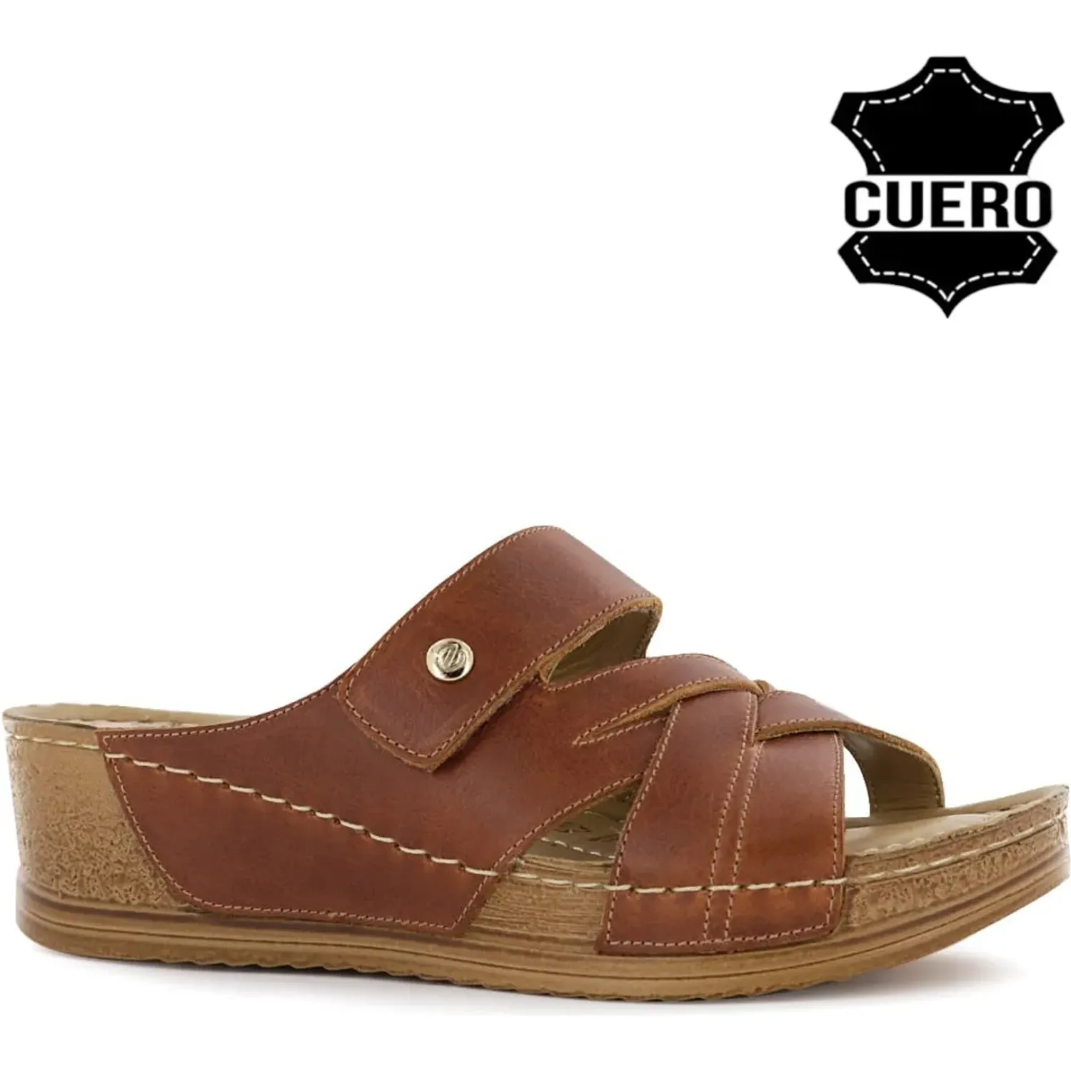 Sandalias Ecco Confort Mujer Bibi23 color cobre | Platanitos