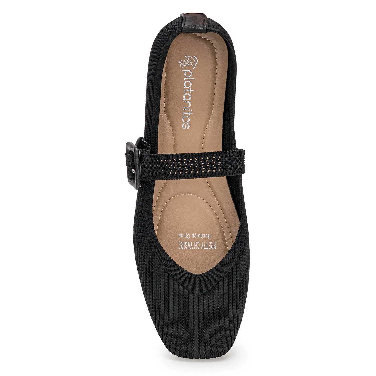 Calzado Platanitos Dama Ch Yasire color negro | Platanitos