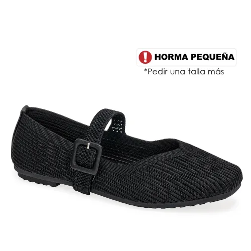 Platanitos Negro de Mujer modelo Calzado Dama Ch Yasire negros sintéticos mujer 2025100721402468890 Sintético Sintético