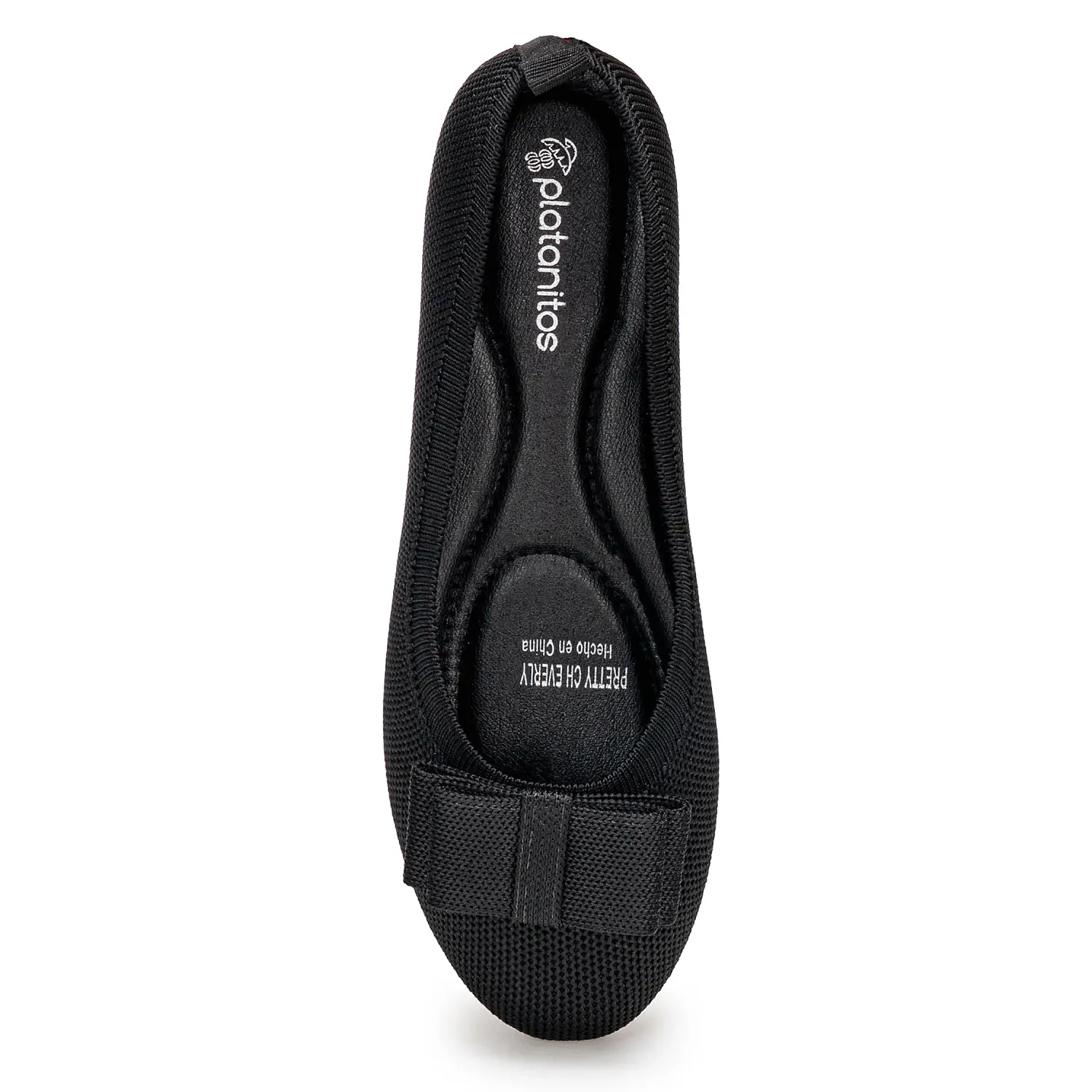 Calzado Platanitos Dama Ch Everly color negro | Platanitos