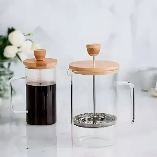 ICHIMATSU Cafetera Francesa 500 Ml T/Madera Asy-Fy500z