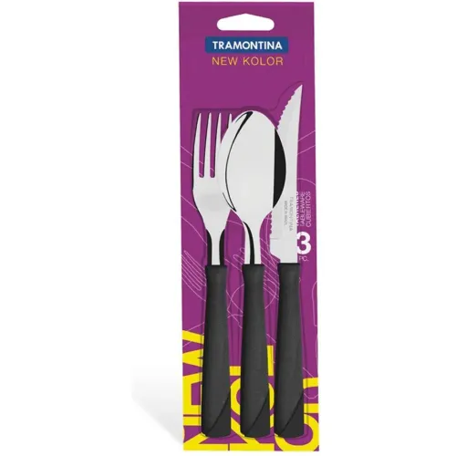 TRAMONTINA Varios modelo Jgo De Cubiertos X3 New Kolor M/Negro 23199/069  Tramontina varios 2025100923073073749  