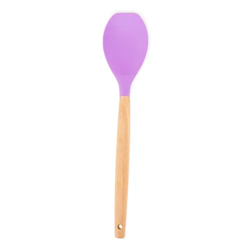 ICHIMATSU Jgo Utensilios De Silicona Para Cocina 12 Pz Mango Madera Akw-C02b(7242)